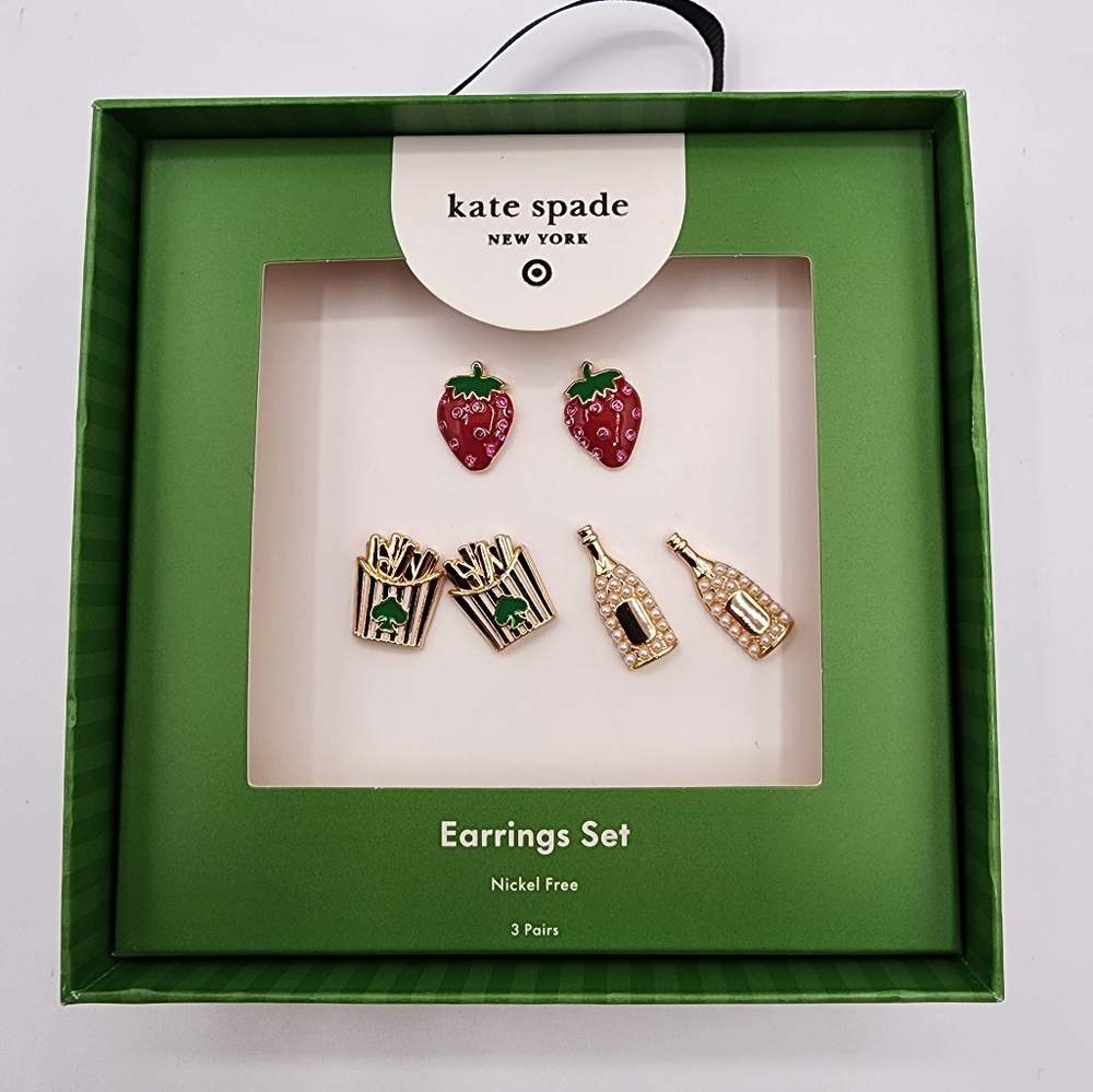 Kate Spade x Target Mixed Novelty Earrings 3pk